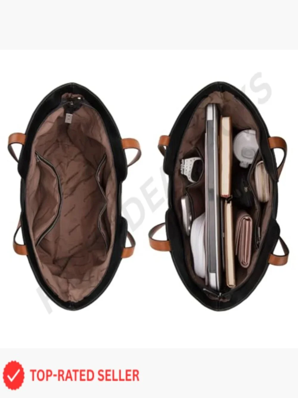 Oversized Hobo Tote Bag Top Handle Satchel Purse Faux Leather Work Casual